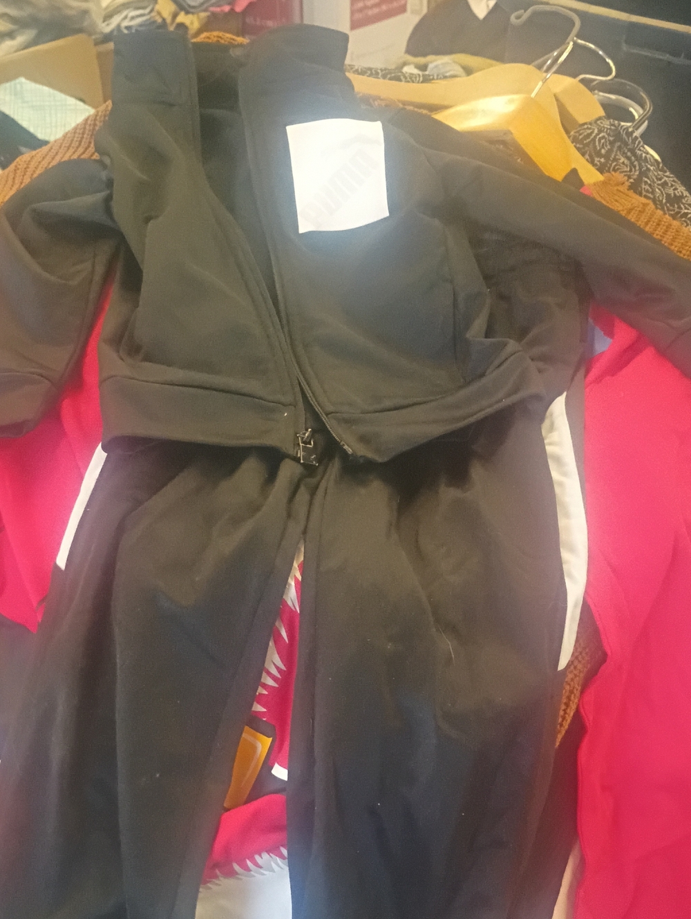 Puma Kids Black Softshell Jacket with Reflective Trim
